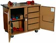 KNA-44                         WORKBENCH ROLLING 4-DRAWER 40" from KNA