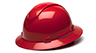 PYM-HP54121                    RIDGELINE FULL BRIM RED GRAPHITE HARD HAT fr