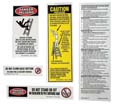 WER-LFS100                     LABELS FOR FIBERGLASS WERNER STEP LADDER fro