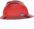 MSA-475371                     RED V-GD HAT RCHET FULL BRIM from MSA