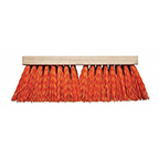 MIL-89353                      16" ORANGE STREE BROOM PLASTIC (6 PER CS) fr